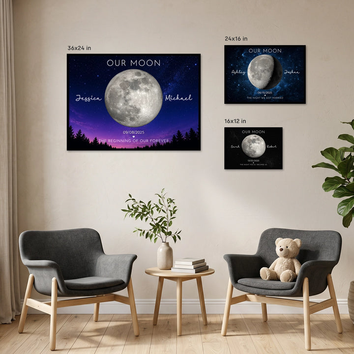 Personalized Poster "Our Moon"
