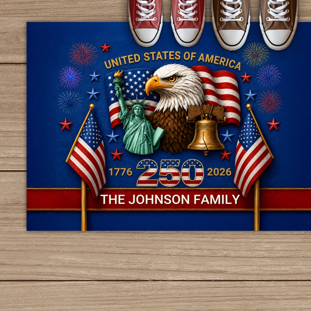 Personalized Doormat "250 Years"