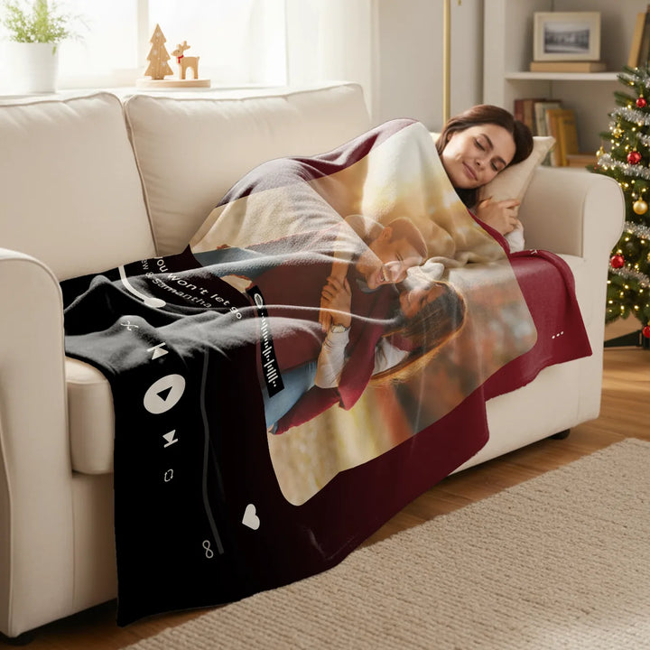 Personalized Blanket "Favorite Song" Cover