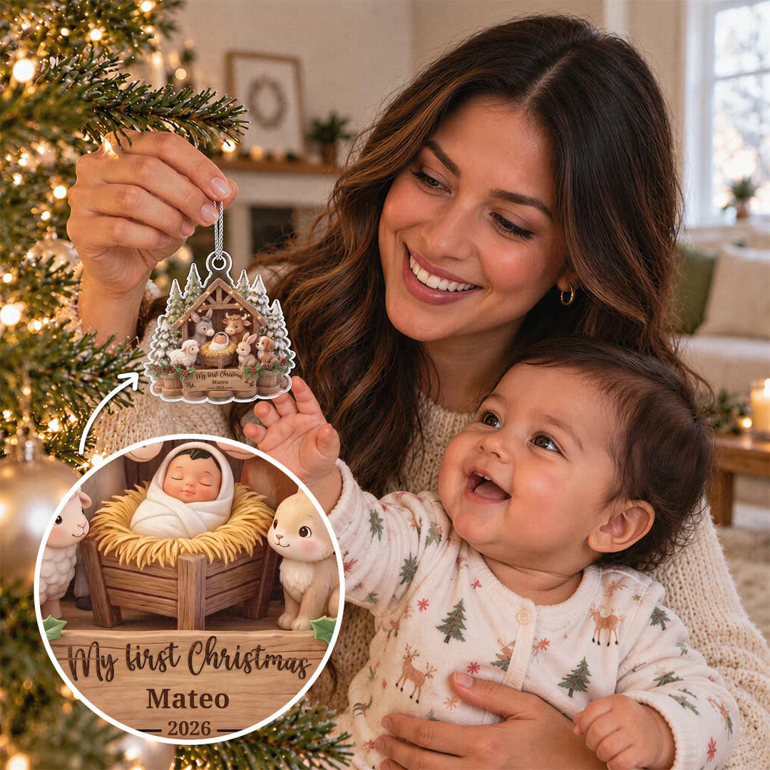 Personalized Christmas Ornament "My First Christmas"