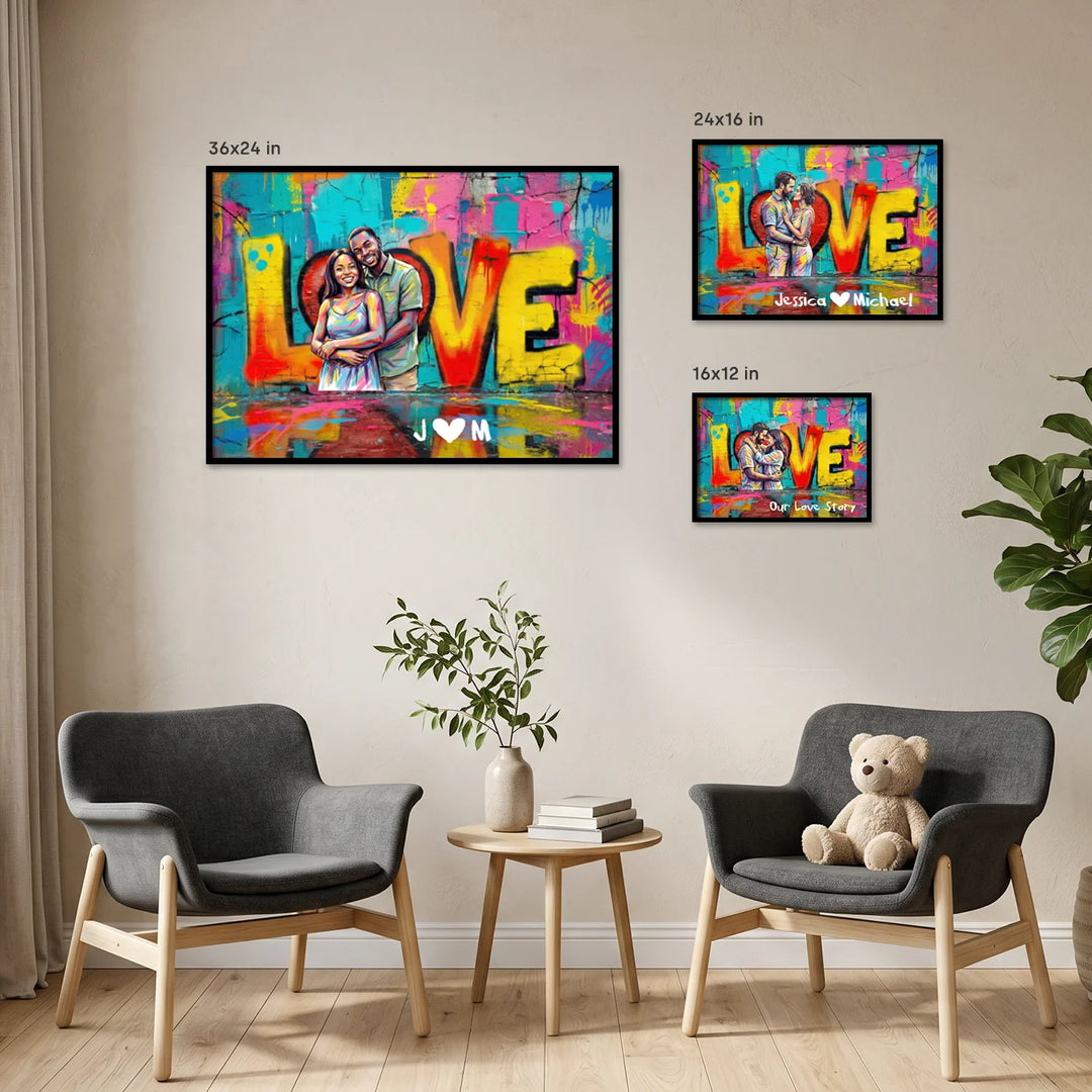 Personalized Poster "Couple Love"
