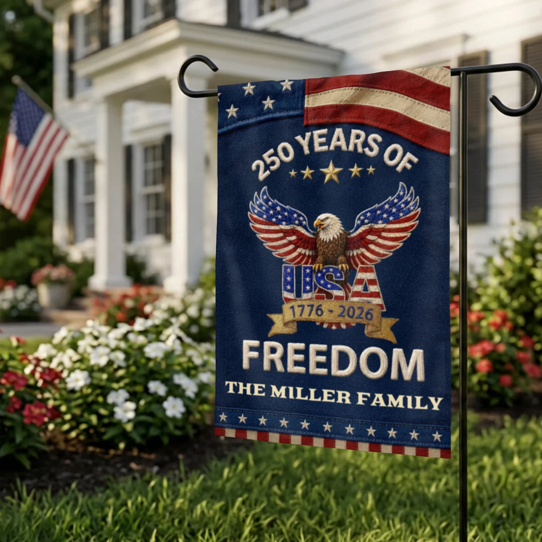 Personalized Flag "250 Years Freedom"
