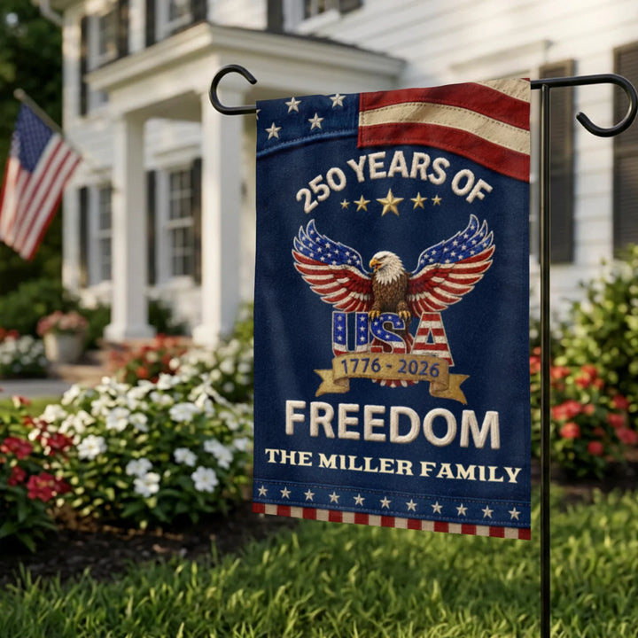 Personalized Flag "250 Years Freedom"