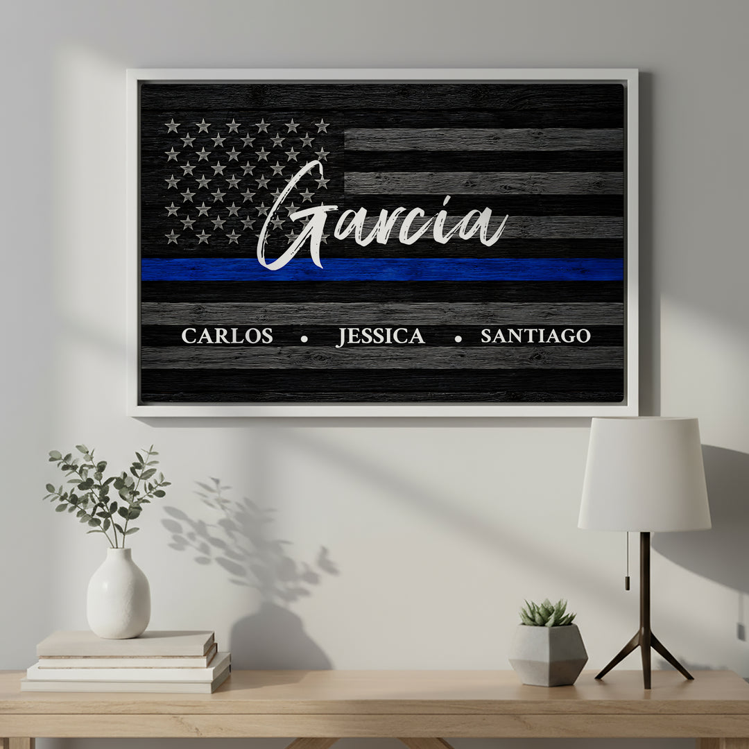 Personalized Canvas "American Flag"