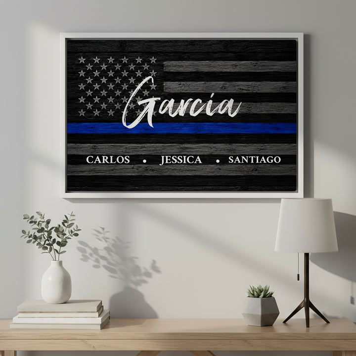 Personalized Canvas "American Flag"