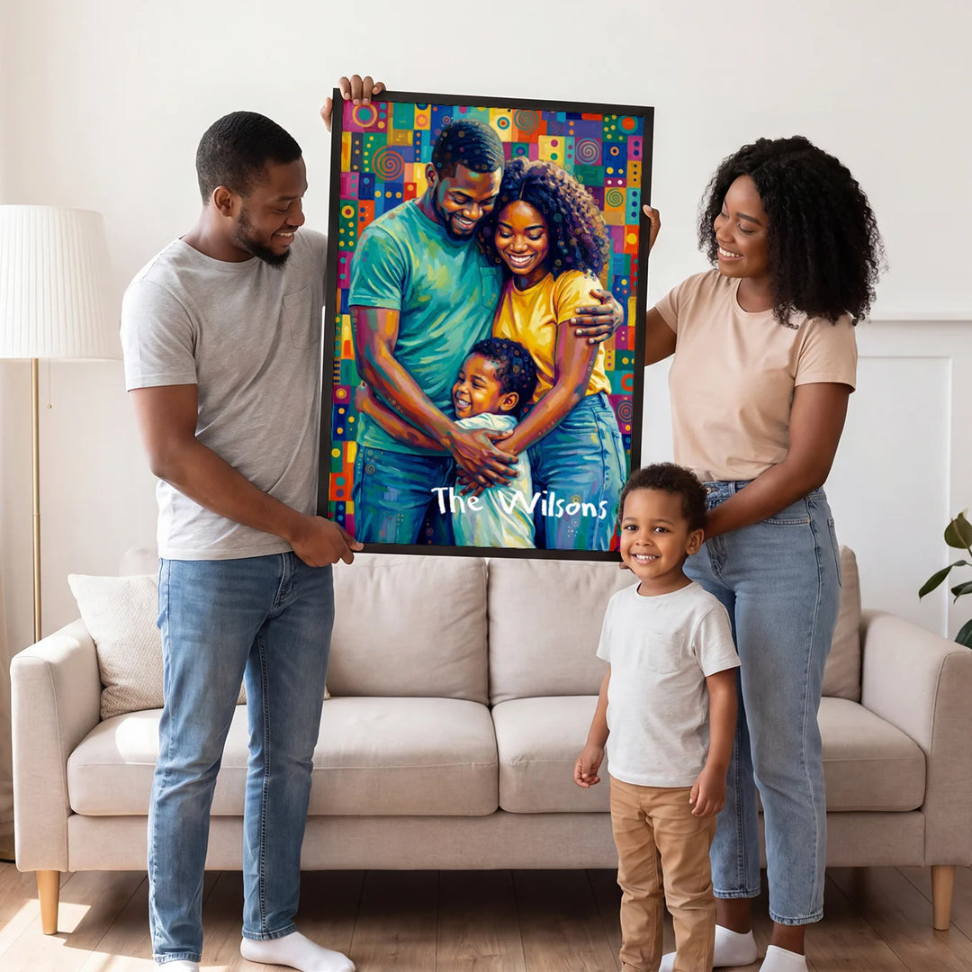 Personalized Family Poster "Pop Art"