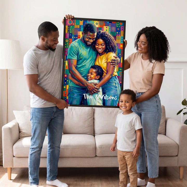 Personalized Family Poster "Pop Art"