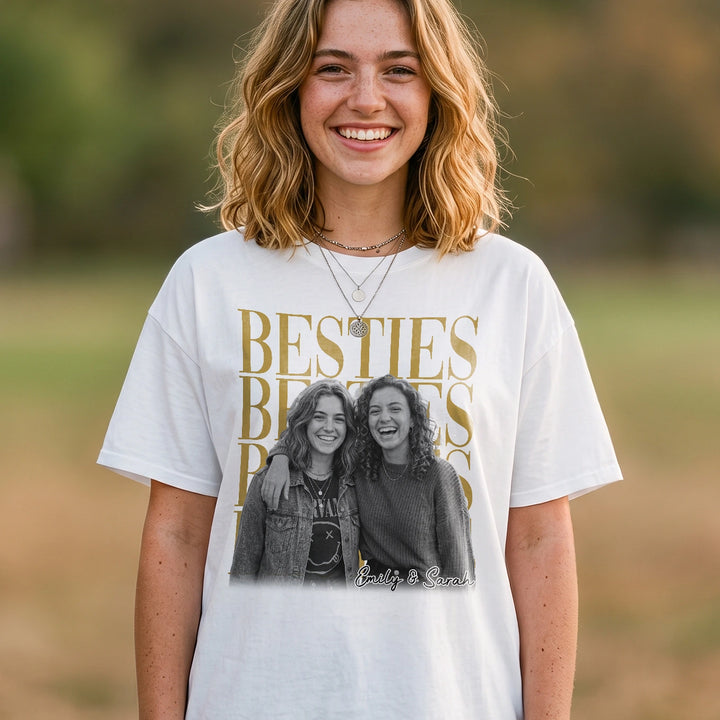 Personalized T-Shirt "Besties Retro"