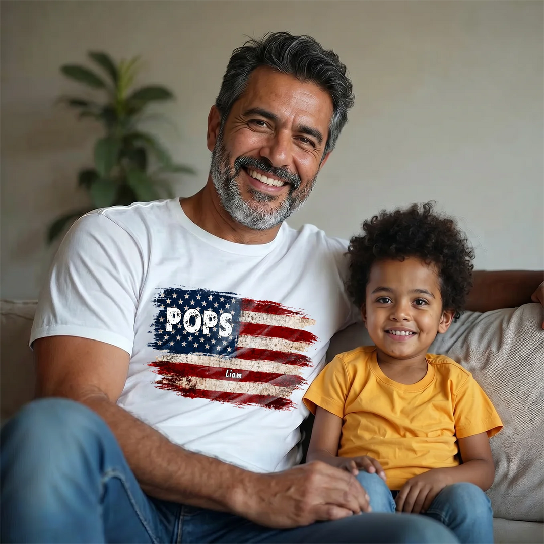 Personalized T-Shirt "American Flag"