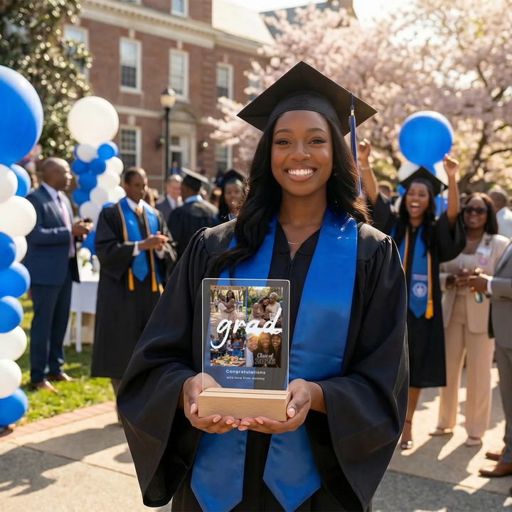 Personalized Acrylic Light Photo Collage "Graduation" Night Light, Decorative Light, Glow Light
