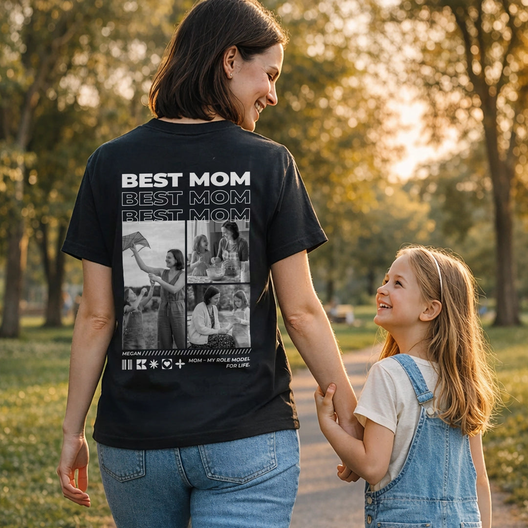 Personalized T-Shirt with Photos "Mom"