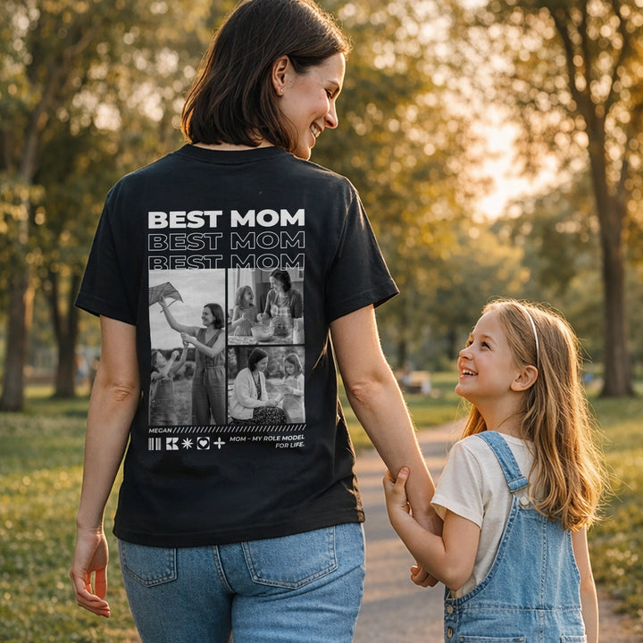 Personalized T-Shirt with Photos "Mom"