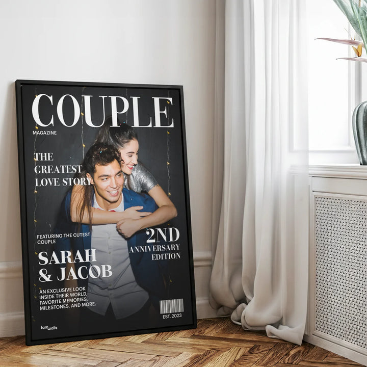 Personalized Canvas "Couple Magazine"