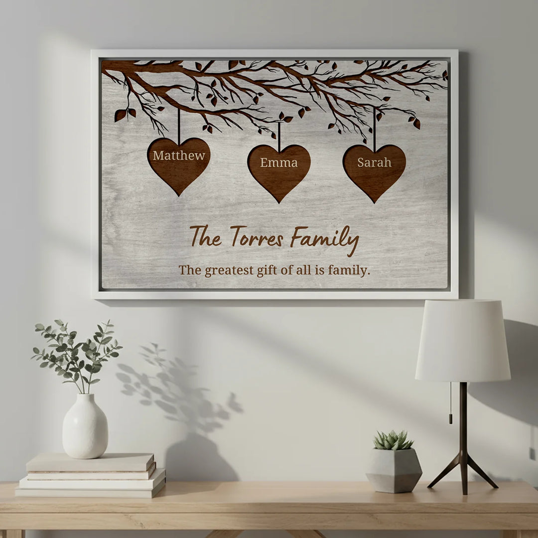 Personalized Canvas "Our Family"