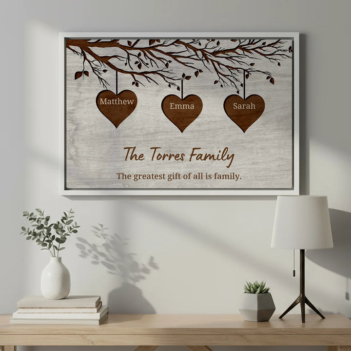Personalized Canvas "Our Family"