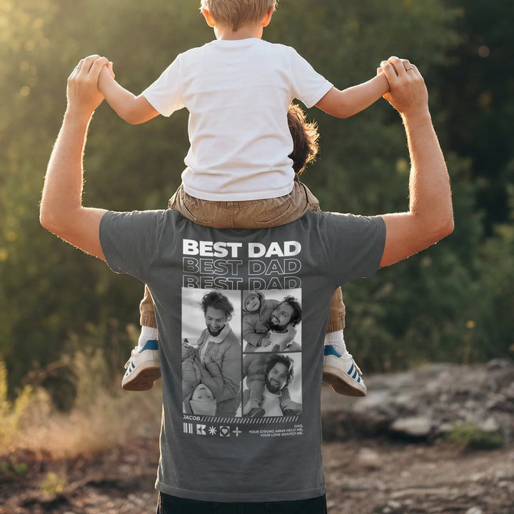 Personalized T-Shirt with Photos "Dad"