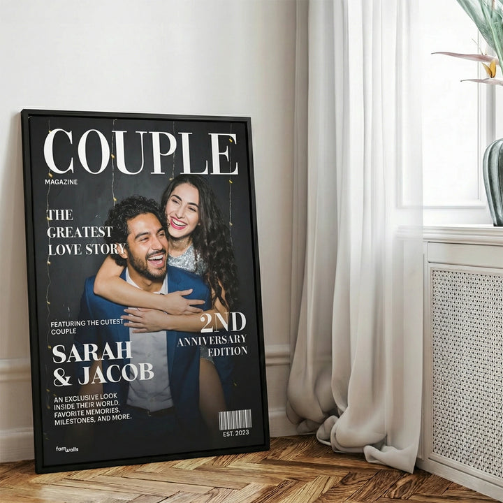 Personalized Canvas "Couple Magazine"