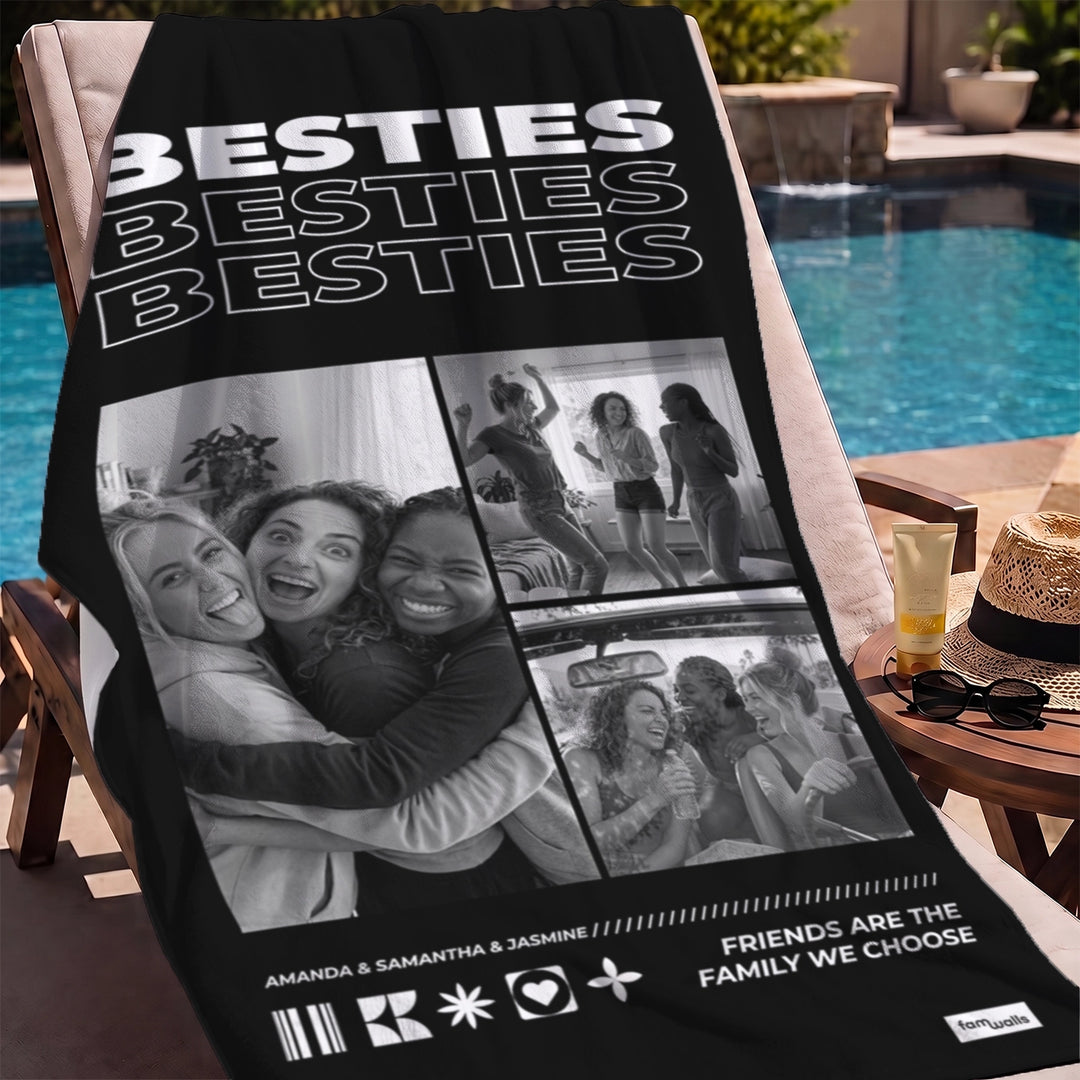 Personalized Towel "Besties"