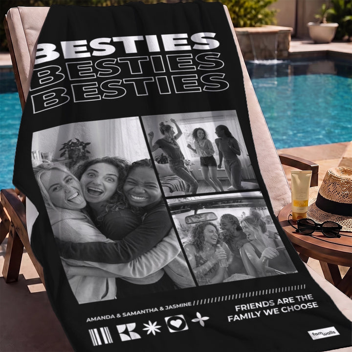Personalized Towel "Besties"