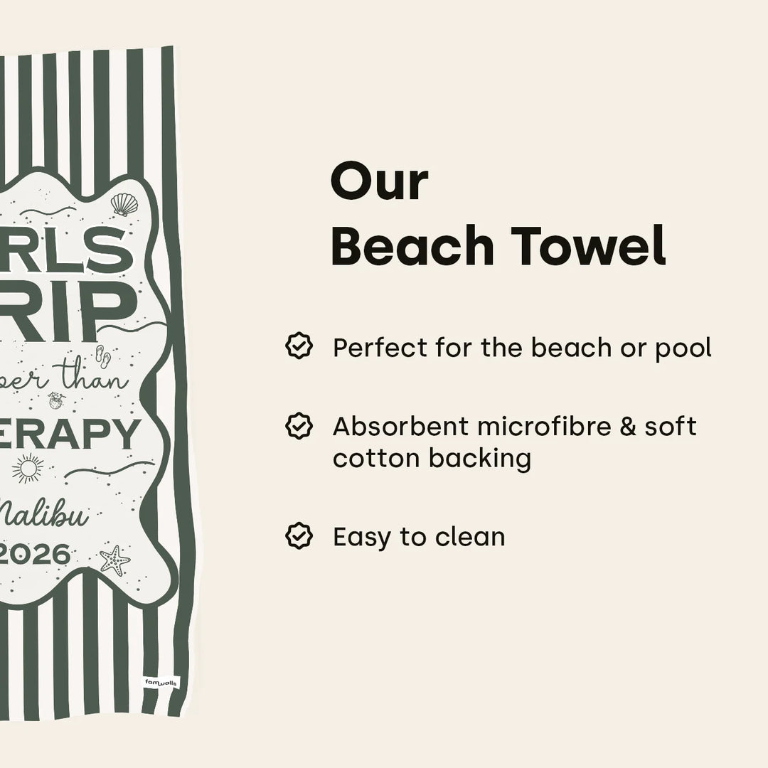 Personalized Bath Towel “Besties Trip”
