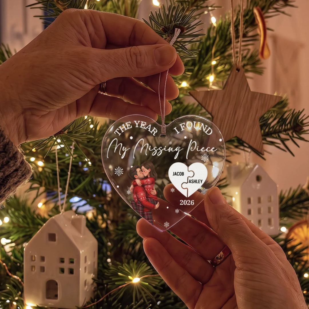 Personalized Christmas Ornament "Missing Puzzle Piece"