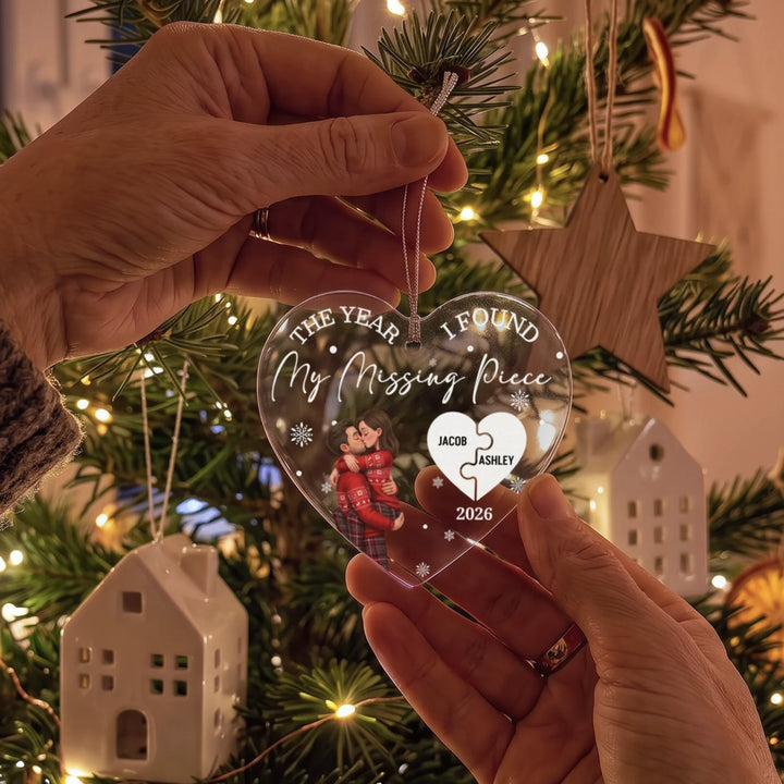 Personalized Christmas Ornament "Missing Puzzle Piece"