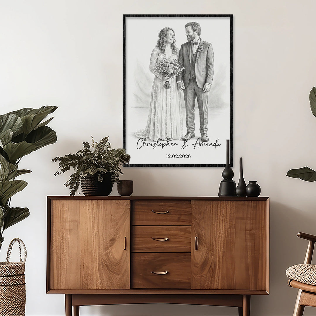 Personalized Poster "Watercolor Wedding"
