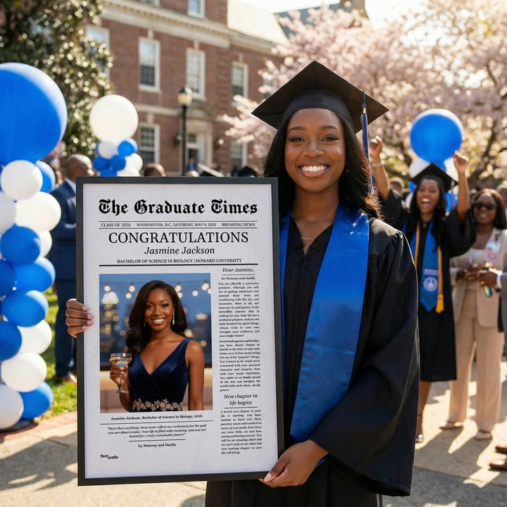 Personalized Graduation Poster Magazine "The Graduate Times"