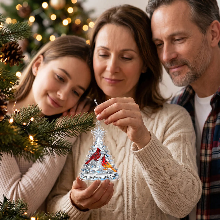 Personalized Christmas Tree Ornament "Cardinals Memorial"