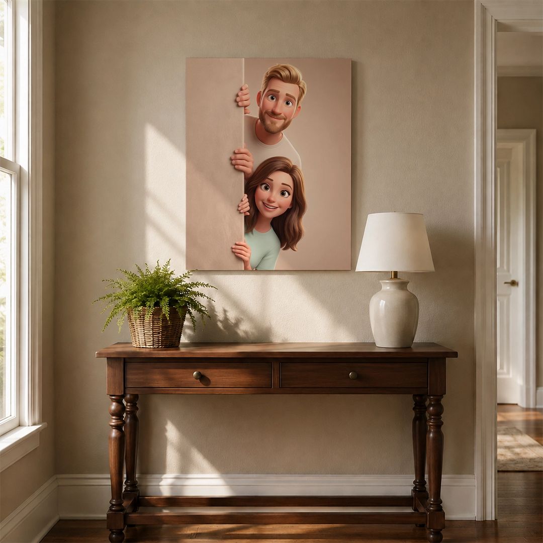 Personalized Canvas "Behind the Wall"