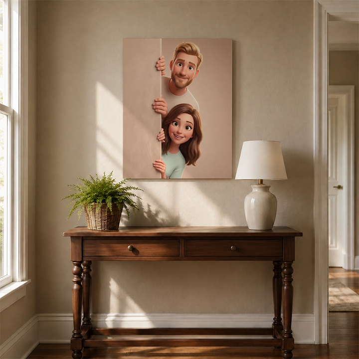Personalized Canvas "Behind the Wall"