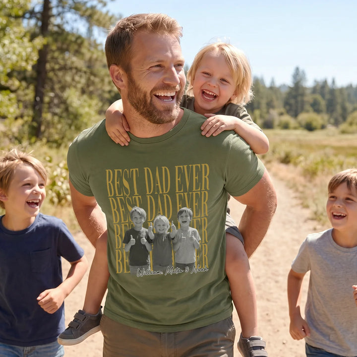 Personalized T Shirt "Best Dad Ever"