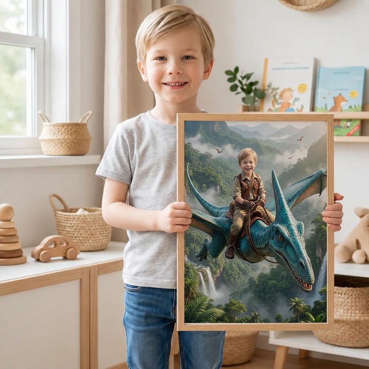 Personalized Poster "Flying Dino"