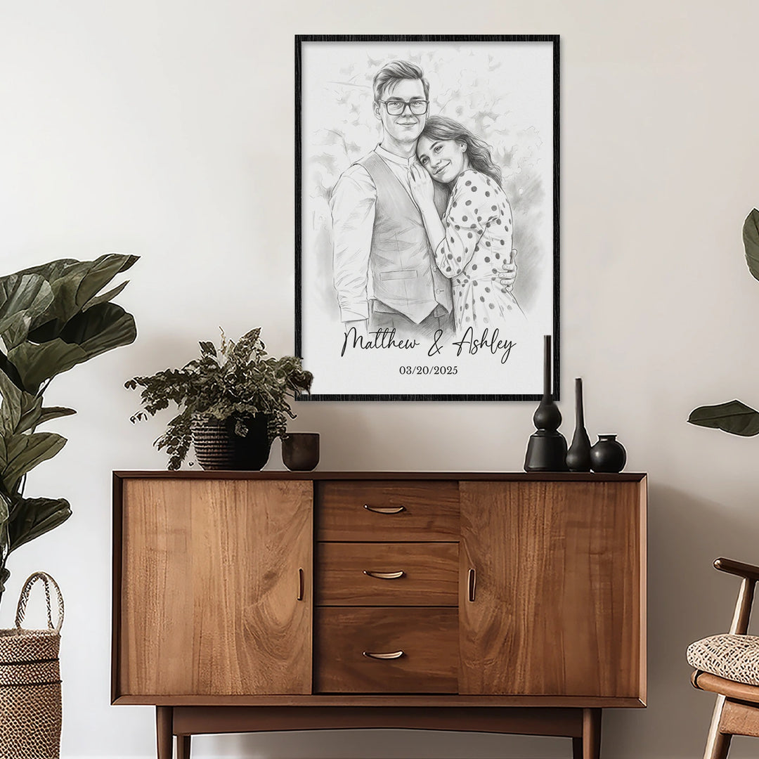 Personalized Poster "Watercolor Couple"