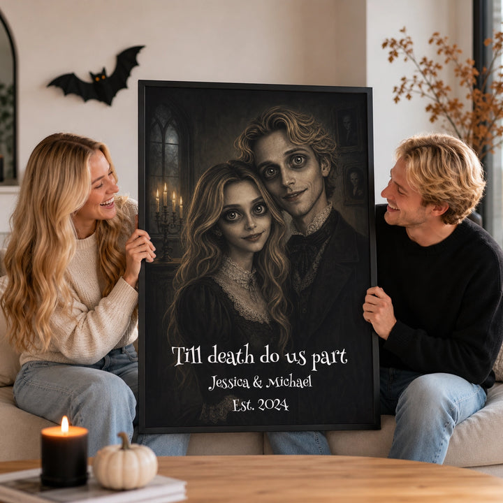 Personalized Poster "Spooky Couple"