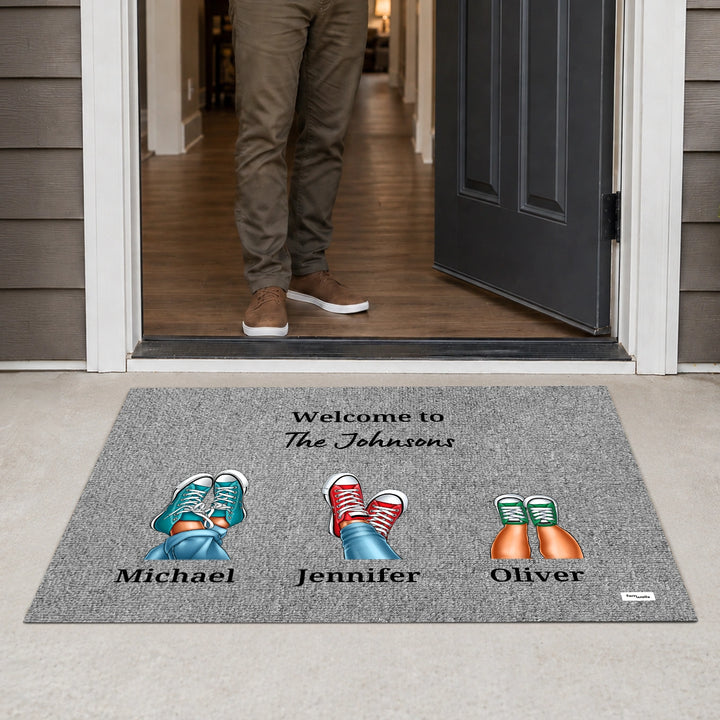 Personalized Doormat "Your Sneakers"