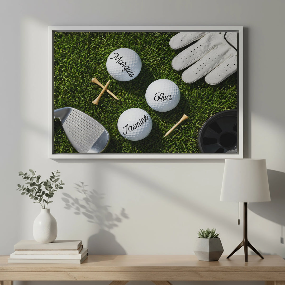 Personalized Canvas "Golf Course"