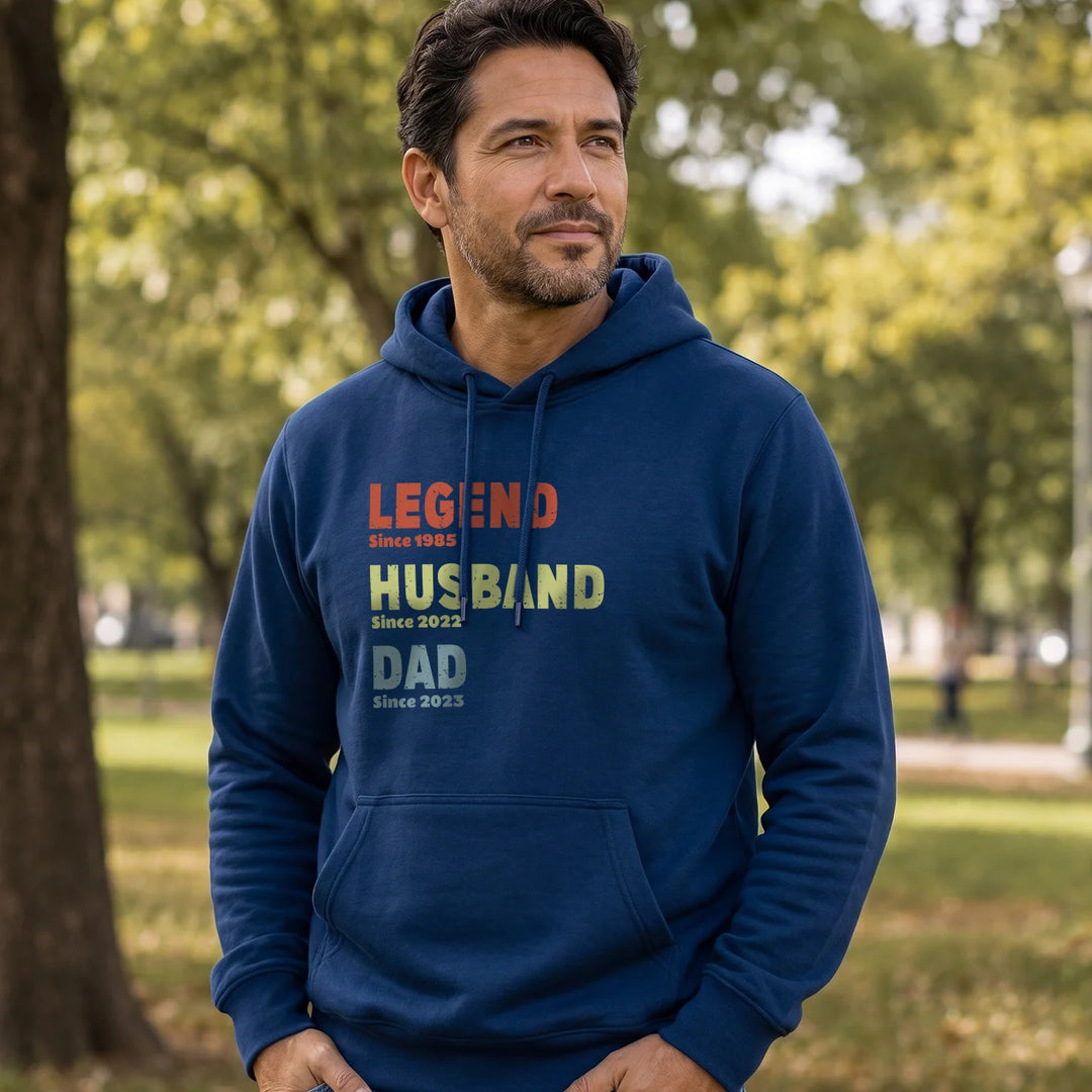 Personalized Hoodie "Legend, Husband, Dad"