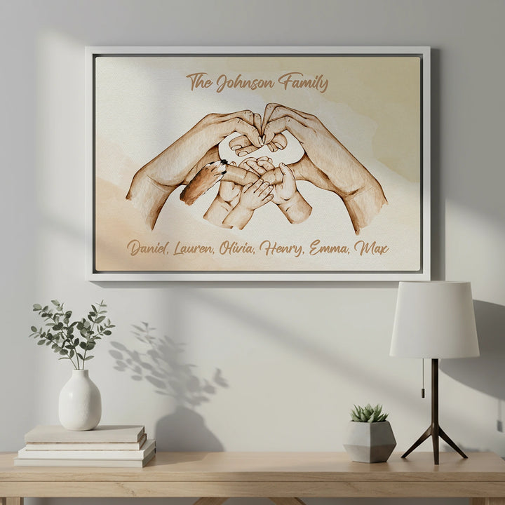 Personalized Canvas "Family Happiness"