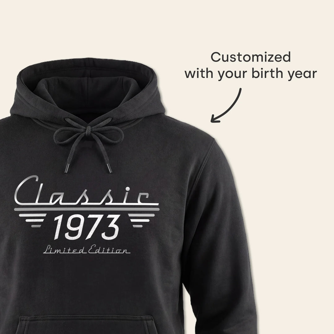 Personalized Hoodie "Retro Year of Birth"