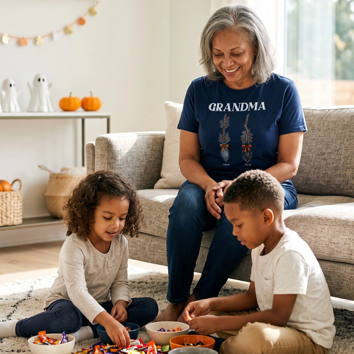 Personalized T-Shirt "Grandma Witch Broomsticks"