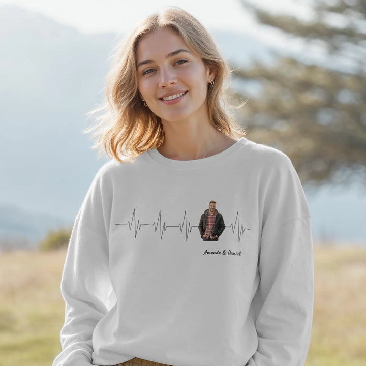 Personalized Sweater "Heartbeat Couple"