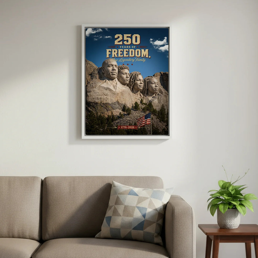 Personalized Canvas "250 Years Freedom"