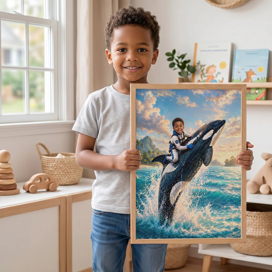 Personalized Kids Poster "Orca"