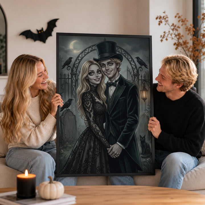 Personalized Poster "Couple Gothic"