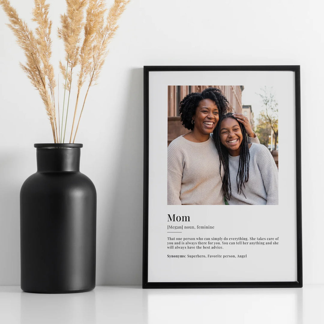 Personalized Photo Poster "Mom Definition"