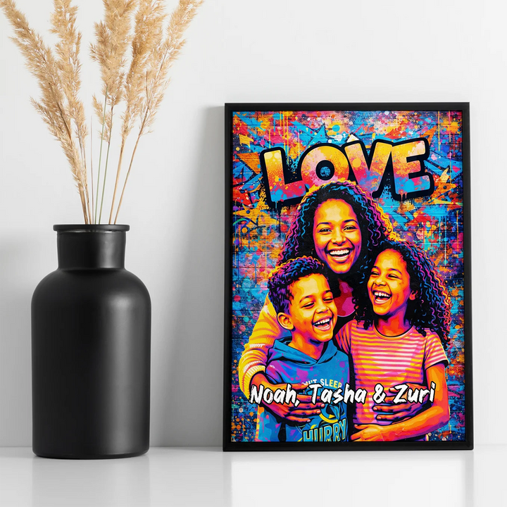 Personalized Graffiti Poster "Best Mom"