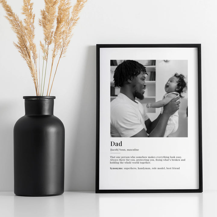 Personalized Photo Poster "Dad Definition"