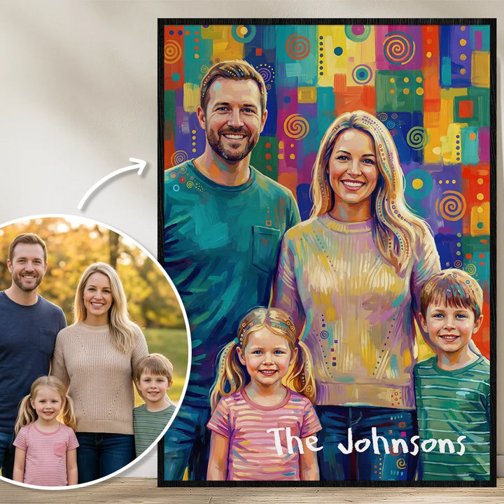 Personalized Family Poster "Pop Art"
