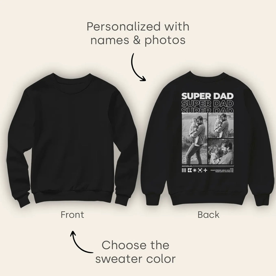 Personalized Sweater "Dad" with Photos
